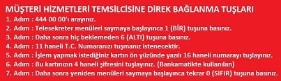 Ziraat Bankası müşteri numarası