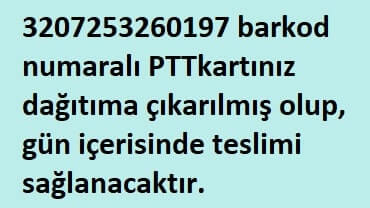 PTT hesap kartı kaç günde gelir