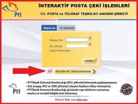 ptt internet bankacılığı şifre nasıl alınır