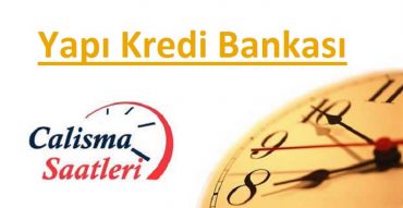 Yapı Kredi Bankası çalışma saatleri