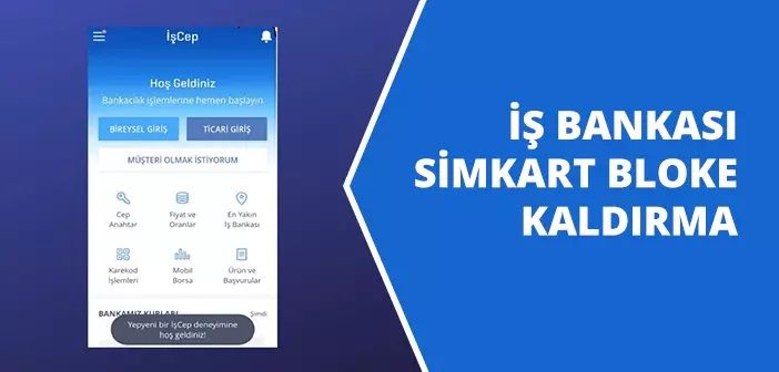 İş Bankası sim kart değişikliği