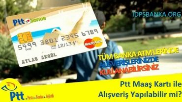 ptt maaş kartı ile alışveriş yapılabilir mi