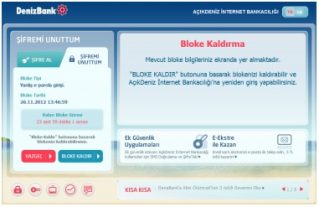 sim bloke kaldırma denizbank