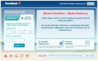 sim kart bloke kaldırma denizbank