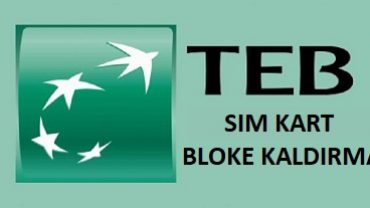 teb sim kart bloke kaldırma işlemleri