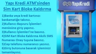 yapı kredi sim bloke kaldırma