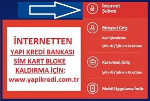 yapı kredi sim kart bloke kaldırma