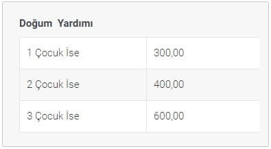 çocuk parası ne kadar