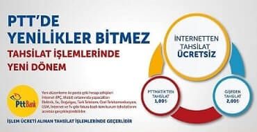 PTT fatura ödeme ücretleri 2020