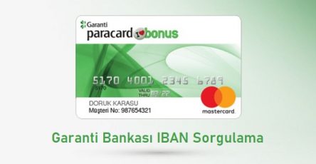 Garanti Bankası iban sorgulama